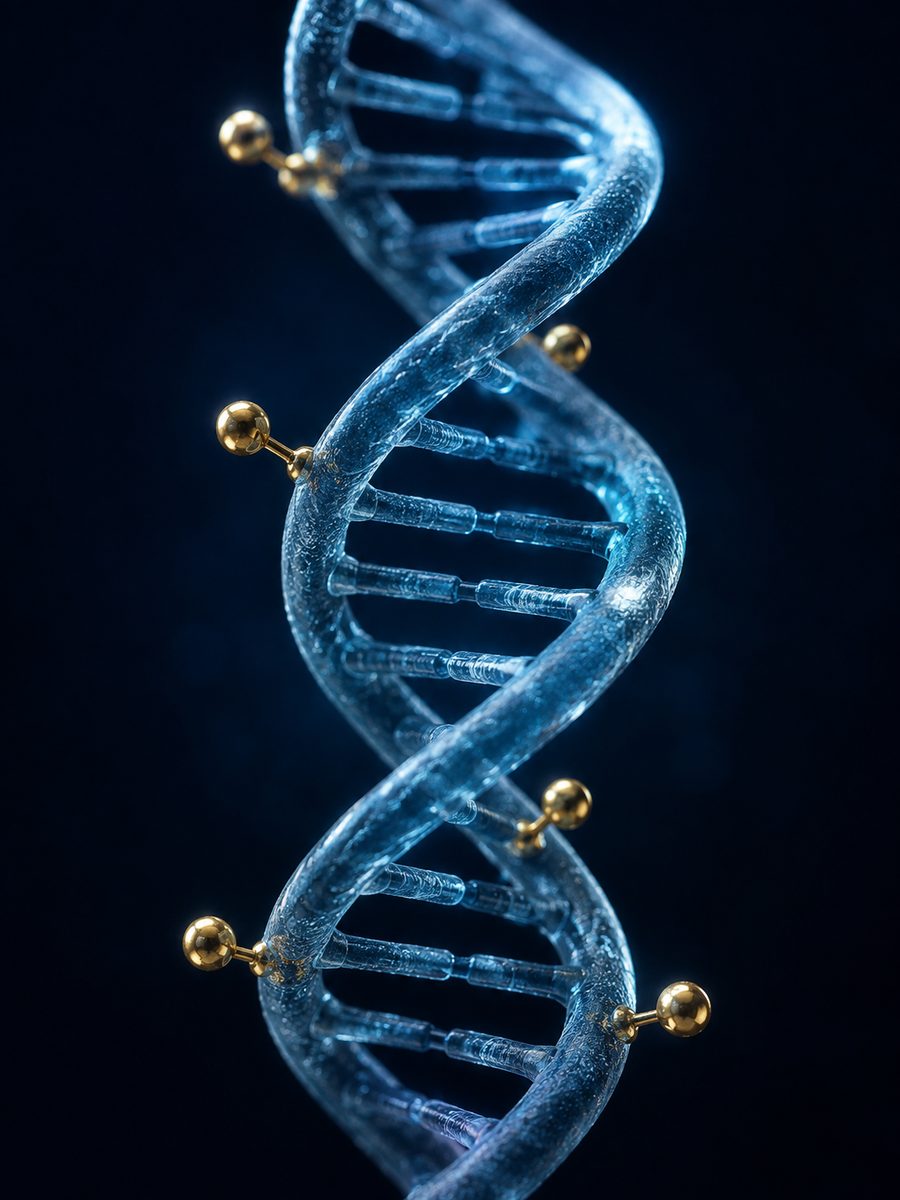 DNA methylation concept illustration