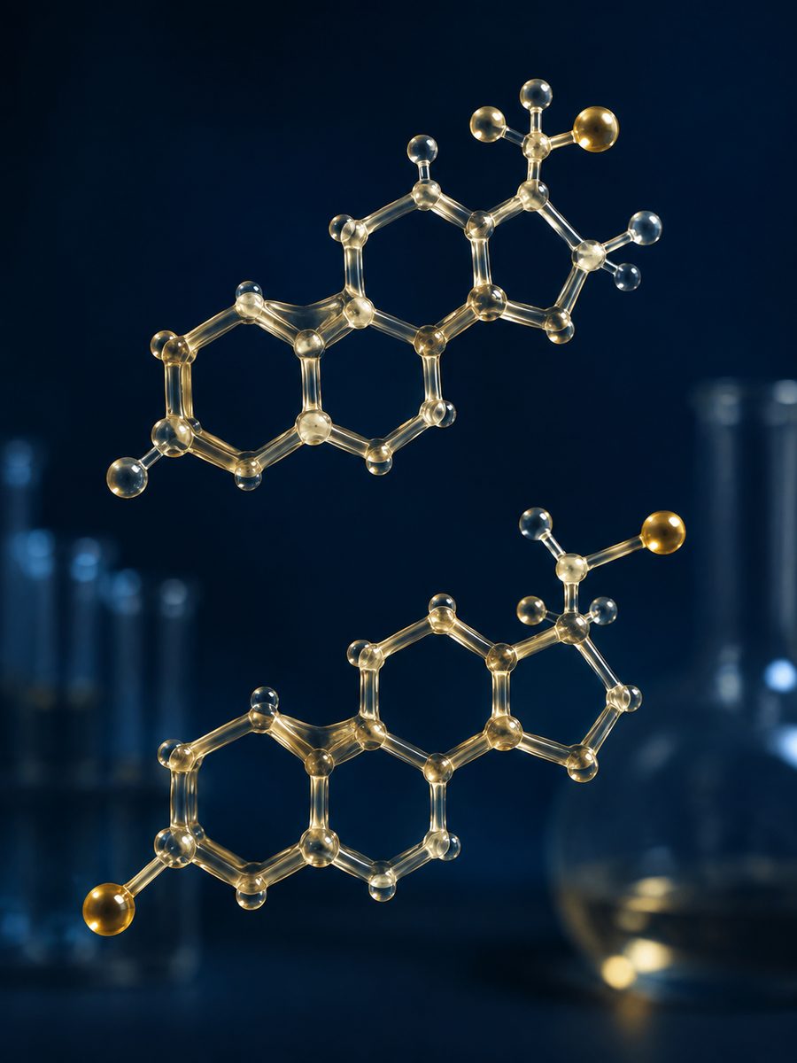 Hormone profile illustration