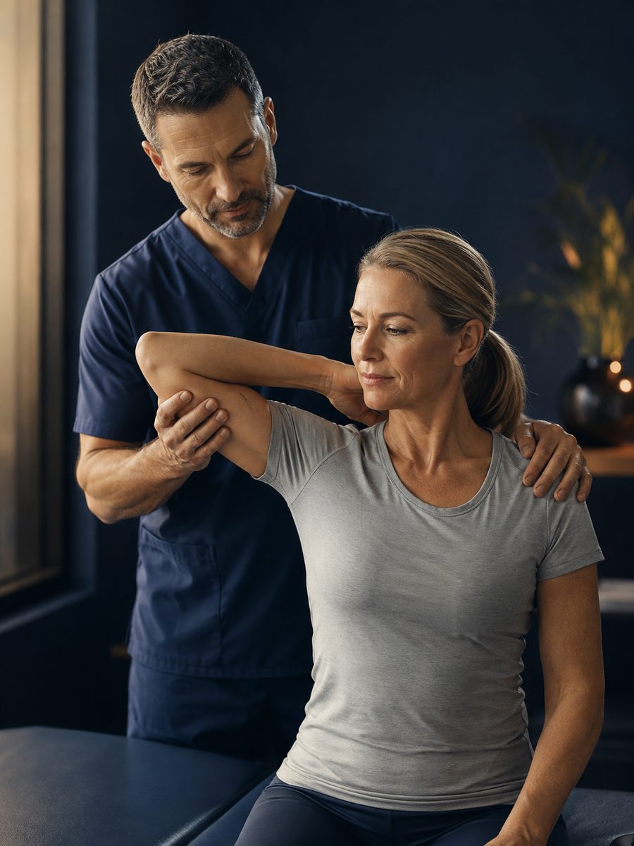Physiotherapy assessment illustration