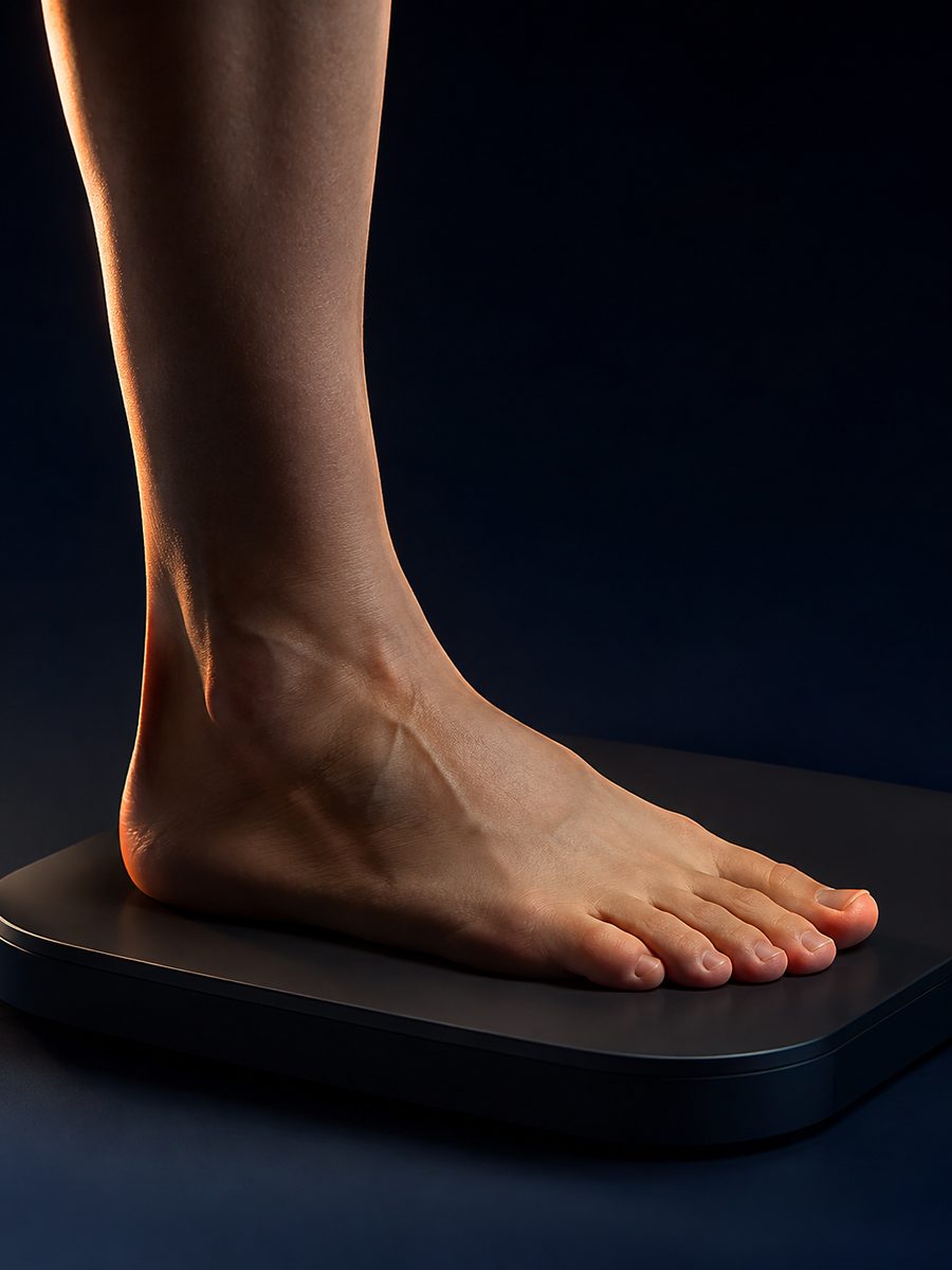 Foot loading assessment illustration